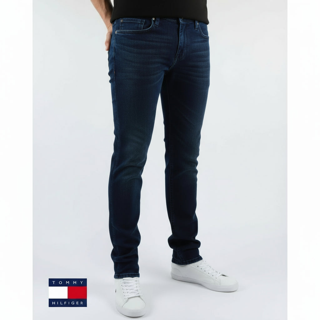 Tommy Hilfiger Scanton Slim Fit Berry Mid Blue Comfort Stretch Denim Jeans